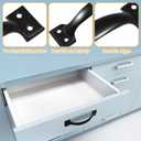 3 Set Metal Gate Handle Screen Door Handle, 5.4'' Black Aluminium Alloy Door Pull Handle, Shed Fence Gate/Fence Gate Handles, Sliding Barn Door Handle for Garage, Fence Gate, Wooden Fences