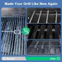 Grill Replacement Parts for Brinkmann 810-2511-S 810-2512-S, Replacement Grill Grates Heat Plate Grill Burner and Ignitor Repair Kit for 810-2511-S 810-2512-S Brinkman Grill Parts