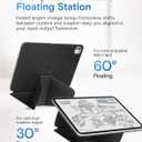 MOFT Dynamic Folio Case for iPad Pro 11- inch (M5 2025 / M4 2024), Slim Magnetic Stand Case with 20+ Viewing Angles, Auto Wake/Sleep, Ultra Thin, Jet Black