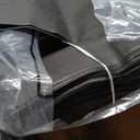 Windyun Reusable Grocery Bags Large Non Woven Shopping Bags with Handles Foldable Portable Tote, 16x6x12 Inch (Black)