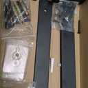 2 Pack - 11 inch Black Hidden L Shelf Bracket (1/5 Inch Thicked) Iron Floating Shelf Brackets Rustic Industrial Metal Brackets for Shelf Support