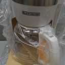 BLACK+DECKER CM1160W-1 CM1160W 12-Cup Programmable Coffeemaker, White/Stainless Steel
