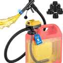 5 GPM Fuel Transfer Pump for DeWalt 20V Battery, 71" Hose Auto-Stop | Gas Can Pump Battery Operated, 31.5" Suction Tube, Auto-Stop Beep 4 Adapters For Gasoline, Kerosene, Lawn Mower, Tool Only