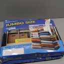 20 Gallon Heavy Duty Jumbo Storage Bags with Handle  24" x 34" Resealable Zipper Top, Oversized Storage Solution for Clothes, Food, Pillow, Bedding, Household, BPA-Free, Pack of 15, 6 Mil Thick