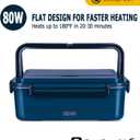 Electric Lunch Box Food Heater 80W Heated LunchBoxes for Adults Work/Car/Truck/Home, 1.8L Portable Food Warmer Heating Lunchbox with Insulated Lunch Bag 12V 24V 110V