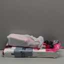 Terviiix 2 Inch Wide Flat Iron for Thick Curly Hair - Ceramic Hair Straightener Heats in 30s, 300F-450F Adjustable, Dual Voltage for Travel, Auto Shut Off, Pink