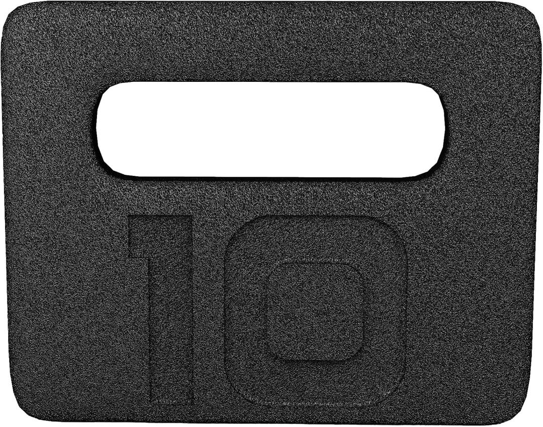 Signature Fitness Fitvids Cast Iron Plate Weighted Plate for Swings 10 pounds Black
