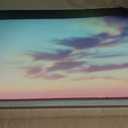 Amanti Art Framed Canvas Wall Art Print Ethereal Sunset on the Beach Sky Landscape by Stephanie Klatt (27 in. W x 14 in. H), Sylvie Greywash Frame - Medium