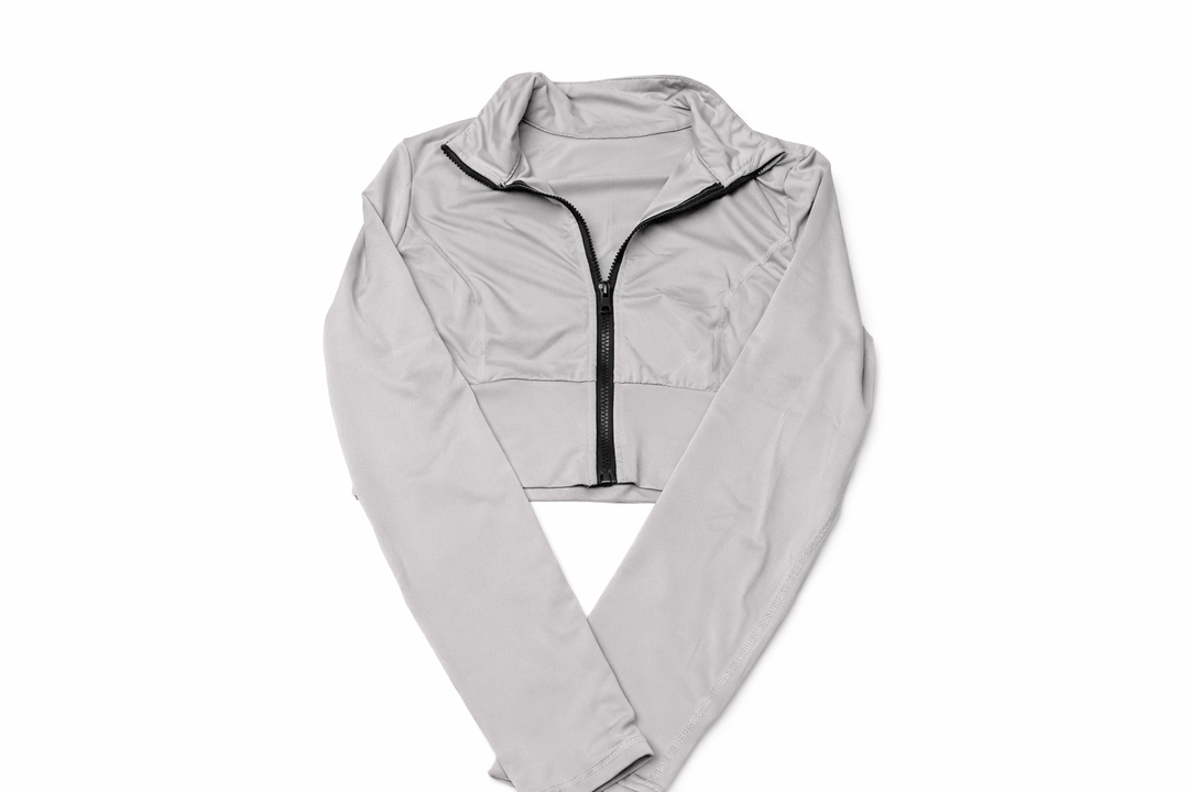 Shein Women's Slim Fit Lightweight Athletic Jacket Running Zip-Up Track Coat with Thumb Hole Cuffs L