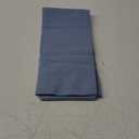 NEXHOME PRO 100% Organic Cotton Queen Pillowcases Set of 2, Envelope Closure Linen Feel Textured Natural, Soft and Durable, Premium Cooling Pillow Cases for Bed (20x30 inch, Blue)