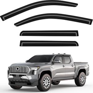 Tape-on Window Visors Rain Guards for Toyota Tacoma 2024-2026