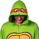 INTIMO Teenage Mutant Ninja Turtles Mens' Hooded Union Suit Costume Sleep Pajama For Adults (Green, XXL/3XL)