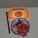 NZQXJXZ Indoor Basketball Hoop, Tabletop Basketball Hoop Set with Clips with Two Balls, Mini Hoops for Desk Table Bed Office Bedroom Basketball Toys for Kids and Adults