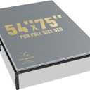 Bunkie Board Full Size 54"x75" Bed Boards for Under Mattress - Heavy Duty Reinforced Wood Support Board with Anti-Sag Design, Fits Metal Frames/Platform Beds/Sleeper Sofas