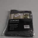 LEMOMO Frost Grey Blackout Curtains/52 x 45 Inch Length Kids Curtains/Set of 2 Panels Grommet Bedroom Curtains for Living Room (52"W x 45"L (Pack of 2))
