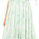 Petal & Pup Women's Floret Midi Dress (Green, XL)