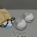 Hands Free Breast Pump Wearable MY375  Strong Suction, Low Noise, Wearable Breastfeeding Pump with 4 Mode &12 Levels, Portable Electric Breast Pump 24mm  19/21/Insert/Flange, 2 Pack (White)