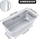 AKOLAFE 6 Pack Aluminum Loaf Pans 8x4 Inch Banana Bread Pan for Homemade Bread Baking Pan for Oven 2.8 Deep Metal Meatloaf Pan Sandwich Bread Loaf Pans for Baking Bread Tins for Baking Meat Loaf Cake, 7.9x3.9x2.8 Inch