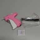 Stitch Gun for Clothes Handheld Stitch Gun Quick Clothing FixerSewing Kit Includes 1,000 Black Fasteners & 1,000 White Fasteners & 6 Needles (Pink)