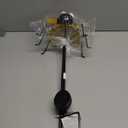 Bee Solar Garden Stake 35" High Rechargeable Battery Metal Plastic Soft Glow