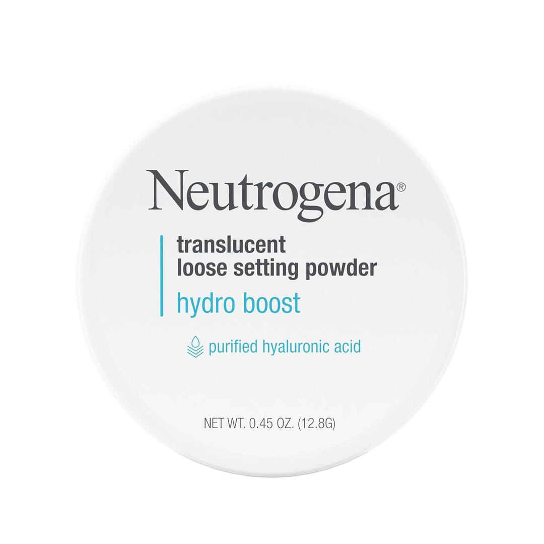 Neutrogena Hydro Boost Translucent Loose Setting Powder with Purified Hyaluronic Acid for Smooth Skin, Blurs Imperfections and Sets Makeup, Lightweight Face Powder, 44 oz Neutrogena Hydro Boost Translucent Loose Setting Powder with Purified Hyaluronic Acid for Smooth Skin, Blurs Imperfections and Sets Makeup, Lightweight Face Powder, 44 oz