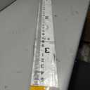 AdirPro 4" Wide Staff Gauge 0-4 Feet | Water Level & Stream Depth Gauge with 100th & 10th Foot Graduations | Heavy-Duty All-Weather Fiberglass Flow Gauge