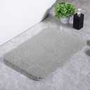 CHEZARTEMIS Luxury Quick Dry Non-Slip Bathroom Rugs17'' x 24'' Light Grey Highly Absorbent Washable and Ultra Soft, Extra Thick Fluffy Bath Mats for Shower/Kitchen/Bathtub Floor