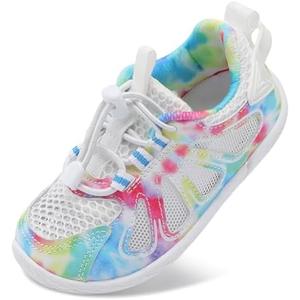 BARERUN Toddler Shoes Boy Girl Sneakers Lightweight Breathable Barefoot Running/Walking Shoes Toddler Tennis Shoes with Adjustable Tightness (Size 130)