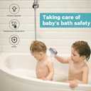 JDO LED Display Shower Thermometer Mount Bracket for Shower Arm and Hose, IPX7 Waterproof, Suitable for Kitchen Bathroom