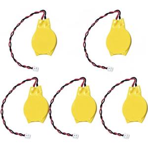 3V 2032 CMOS Battery with Wire Leads and MOLEX Connector 5PACK