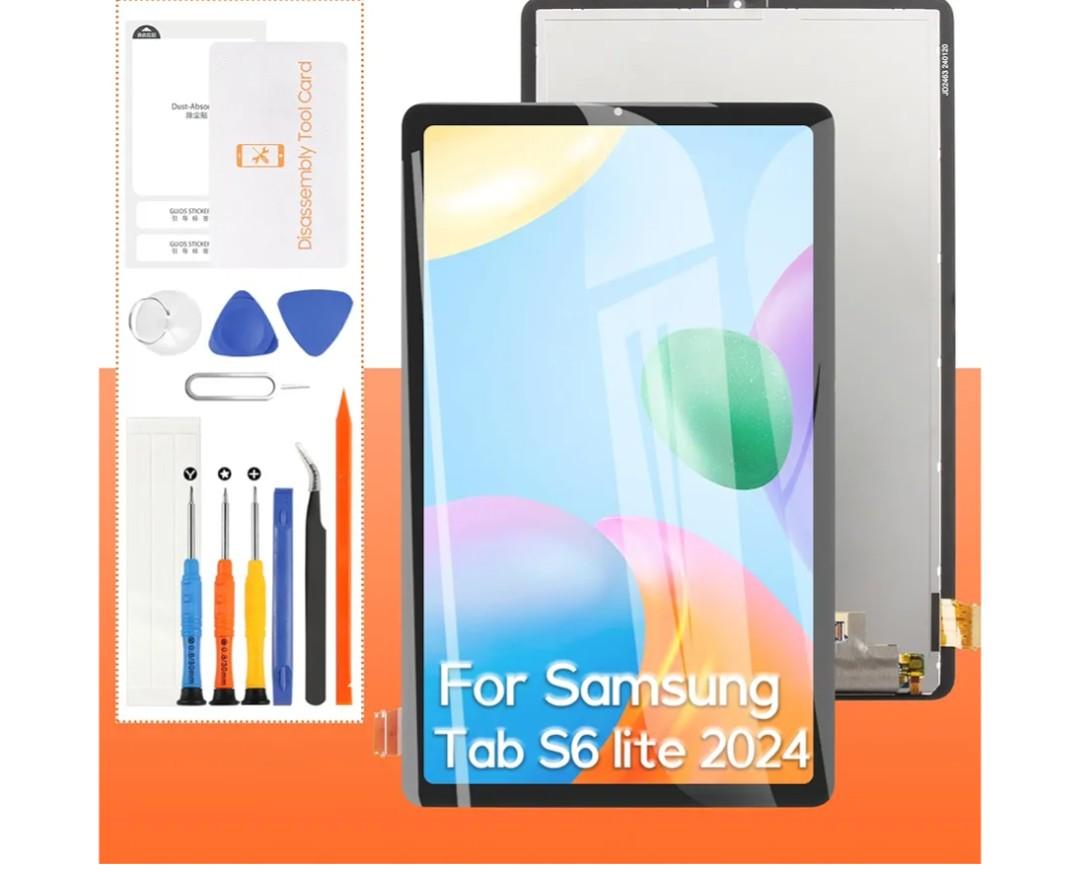 Samsung Galaxy Tab S6 Lite 2024 Screen Replacement SM-P620 SM-P625 10.4 inches LCD Display Touch Screen Digitizer Full Assembly,with Tools
