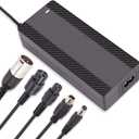 54.6V 1.6A Electric Scooter Charger for 48V Lithium Battery, 5-in-1 Plug Smart Ebike Charger Compatible with Jetson, Gotrax, Razor,Segway, Swagtron, Hiboy, Lectric XP and More