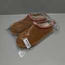 Women's Slippers Platform Mini Boots Short Ankle Boot Fur Fleece Lined House slippers Anti-Slip Boot For Outdoor (9, Brown)