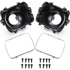 42437 2PCS Headlight Bucket Kit, 5X7 Headlight Mounting Compatible with Chevrolet Express GMC Savana 1500 2500 3500