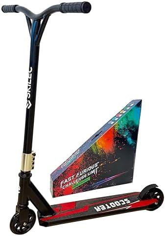 SKILEC Pro Scooter Genius 4.0 - Pro Scooters for Teens, Adults and Kids - Cool Trick Scooters for Stunts, Freestyle Stunt Scooter, BMX Scooter, 220LBS(Only the steering wheel)