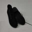 Soda Womens Second Lace Up Ankle Bootie Black  7.5