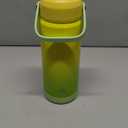 Insulated Water Bottle with Straw Lid,18 oz Stainless Steel Vacuum Metal Bottle with Silicone Handle,Lime