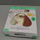 SwaddleMe by Ingenuity Monogram Collection Baby Swaddle, 100% Cotton, Improves Sleep & Calms Startle Reflex, 0-3 Months, Pocket Fold Design for Easy Changes, 1.0 TOG, 3-Pack - Rising Sun