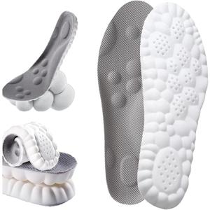 Insoles for Women Man, Cloud Technology Super Soft Comfort Insoles U-Shape Memory Foam, Cloud Feeling, Sports Memory Foam (Men 11.5-12.5/Women 13-14)