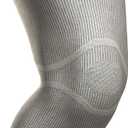 NEENCA Ultra-thin Knee Sleeve for Knee Pain, Lightest Knee Compression Sleeve with Graphene Ions Infused Fabric for Pain Relief, Swelling, Arthritis, Poor Circulation, Running, Sport (XX-Large, Gray - Single)