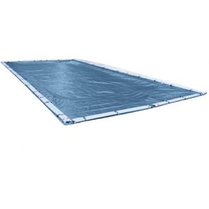 Robelle 30 x 60 ft Heavy Duty Blue Winter Pool Cover for Inground Pools, 5 ft Overlap (35 x 65 ft Cover Size), Solid 8 x 8 Scrim, 2.36 oz/yd2, Style: 353060R