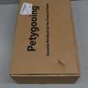 Petygooing Ceramic Dog Bowl Set with Stand,Pet Food and Water Bowl, Anti -Slip Set of 2 Pet Bowls-Dog Food Bowls- Pet Feeder Small Medium Size (28 OZ /3.6 Cups) Black Dot