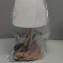 Outdoor Battery Operated Table Lamp Waterproof, 4000mAh Cordless Table Lamp Rechargeable, Touch Dimmable Desk Lamp, LED Night Light for Patio Camping Restaurant Home (Wood Grain, 9.6in)