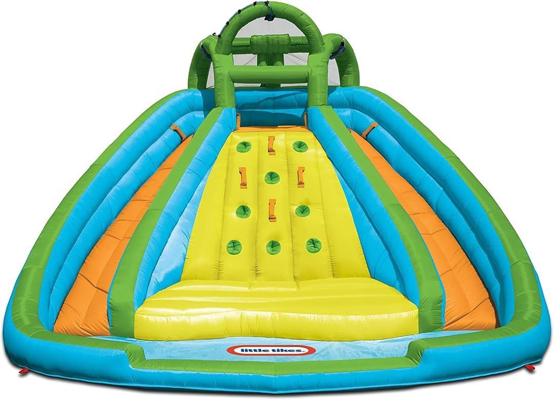 Little Tikes Rocky Mountain River Race Inflatable Slide Bouncer, 161" L x 169" W x 103" H/Weight: 50.00 lbs., Multicolor, 161.00''L x 169.00''W x 103.00''H --- Weight: 50.00lbs.