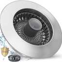 3 in 1 Kitchen Sink Stopper, Pop Up Kitchen Sink Drain Strainer, with an Extra Basket Strainer, Kitchen Sink Drain Stopper for US Standard 3-1/2 Inch, Brass Material Electroplate Silver