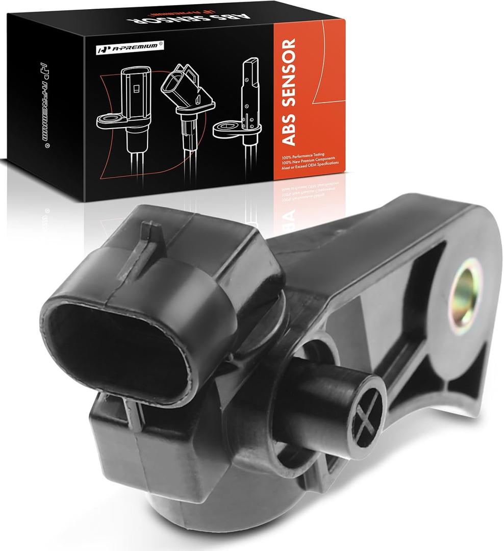 A-Premium Front ABS Wheel Speed Sensor Replaces 19259629, 22591939 - Compatible with Buick, Cadillac, Chevy, Oldsmobile & Pontiac Models - Skylark DeVille Beretta Cavalier Corsica Achieva & More