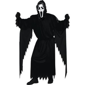 Fun World mens Adult Scream Ghost Face Costume, Black, One Size US