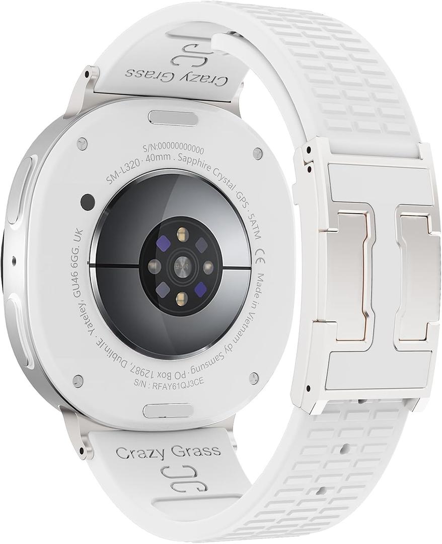 Sport Silicone Band Compatible with Samsung Galaxy Watch 8 Band 40mm 44mm/Galaxy Watch 8 Classic 46mm(2025), Soft Silicone Replacement Strap with Magnetic Buckle for Galaxy Watch 8 Women Men