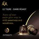 L'OR Coffee Pods, 10 Count Le Tigre Dark Roast Blend, Single-Serve Aluminum Coffee Capsules Compatible with the L'OR BARISTA System, 10 count (Pack of 1) (EXP 03/20/27)