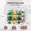 FIFO Pantry Storage Organizer Dispenser Rack for Canned Goods/Drinks, 54-Can Capacity